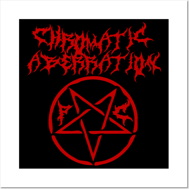 Chromatic Aberration Black Metal - Meme, PC Gaming, Goth, Band Wall Art by SpaceDogLaika